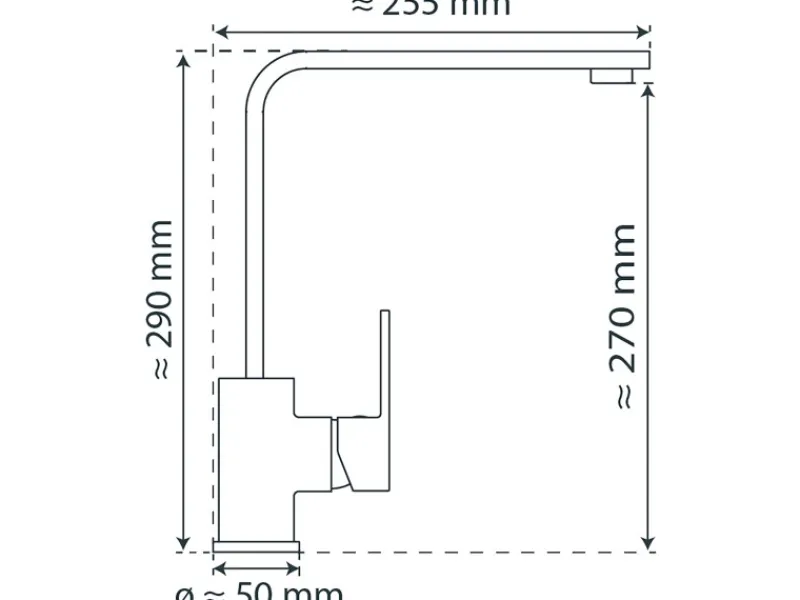 Schütte Einhebelmischer<Spültischarmatur Tianto Chrom