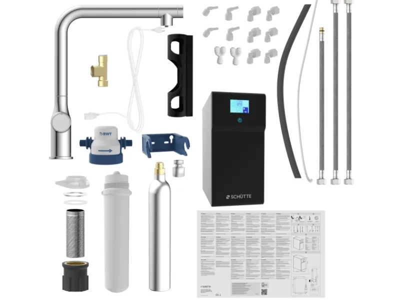 Schütte Sprudelwasser-Spültischarmatur-Set Aquastar Premium< Einhebelmischer