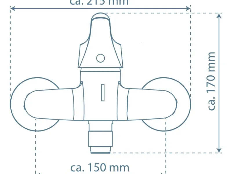 Schütte Wand-Spültischarmatur Attica Chrom< Einhebelmischer