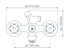 Outlet Schütte Wannenfüllarmatur Savino Chrom