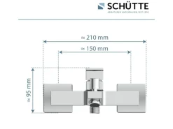 Best Schütte Wannenfüllarmatur Tokyo II Chrom