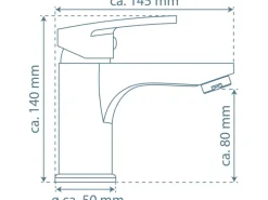 Best Schütte Waschbeckenarmatur Alaska Chrom-Weiß