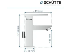 Schütte Waschtischarmatur Tokyo II Chrom< Einhebelmischer