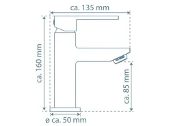 Schütte Waschtischarmatur Tokyo II Chrom< Einhebelmischer