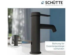 Hot Schütte Waschtischarmatur Los Angeles Schwarz Matt