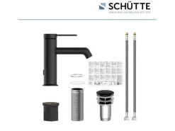 Hot Schütte Waschtischarmatur Los Angeles Schwarz Matt