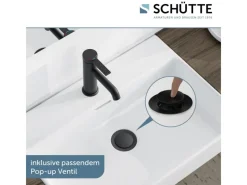Hot Schütte Waschtischarmatur Los Angeles Schwarz Matt