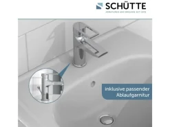Schütte Waschtischarmatur Derby Chrom< Einhebelmischer