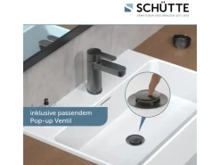 New Schütte Waschtischarmatur Elephant Graphit Matt