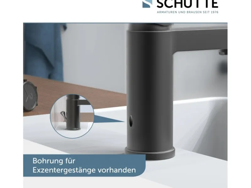 New Schütte Waschtischarmatur Elephant Graphit Matt