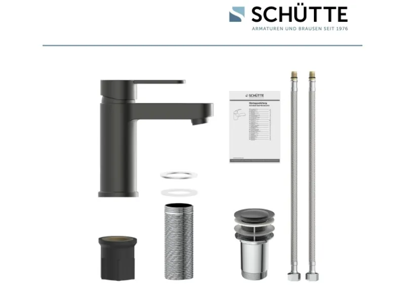 New Schütte Waschtischarmatur Elephant Graphit Matt