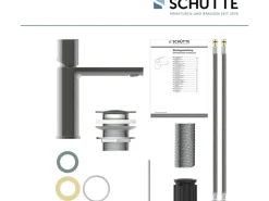 Schütte Waschtischarmatur New York Graphit Matt< Einhebelmischer