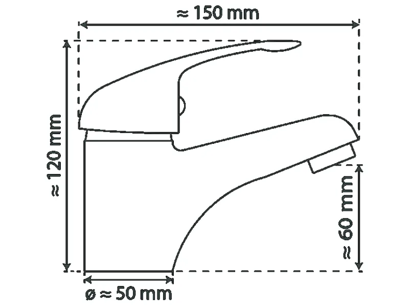 Schütte Waschtischarmatur Magna Chrom< Einhebelmischer