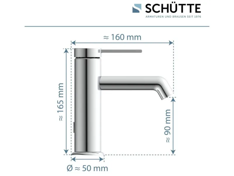 Online Schütte Waschtischarmatur Los Angeles Chrom