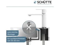 Online Schütte Waschtischarmatur Manhattan Weiß Matt