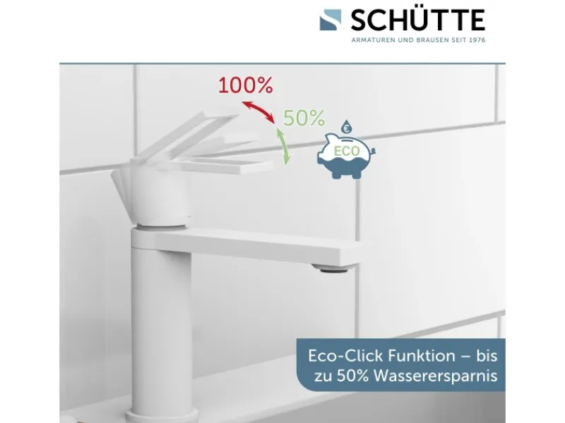 Online Schütte Waschtischarmatur Manhattan Weiß Matt