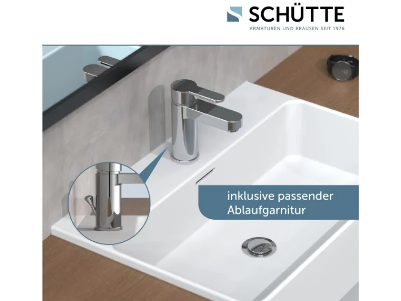 Schütte Einhebelmischer< Waschtischarmatur Elephant Chrom