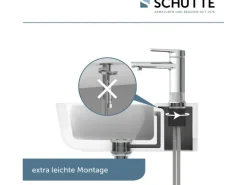 Schütte Einhebelmischer<Waschtischarmatur Liverpool Chrom