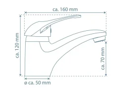 Schütte Einhebelmischer<Waschtischarmatur Calvino Chrom