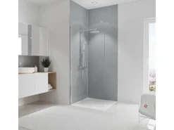 Schulte Duschrückwand-Set Ecke DecoDesign 255 cm x 90 cm x 90 cm Hellgrau< Küchenrückwände