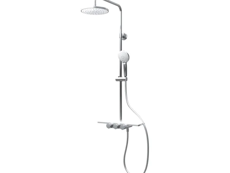 Schulte Einhebelmischer<Duschsystem Rain III Modern mit Ablage