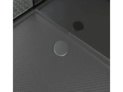 Schulte ExpressPlus Komplettdusche-Schiebetür Bali Mattschwarz 215 cm x 115 cm< Einhebelmischer
