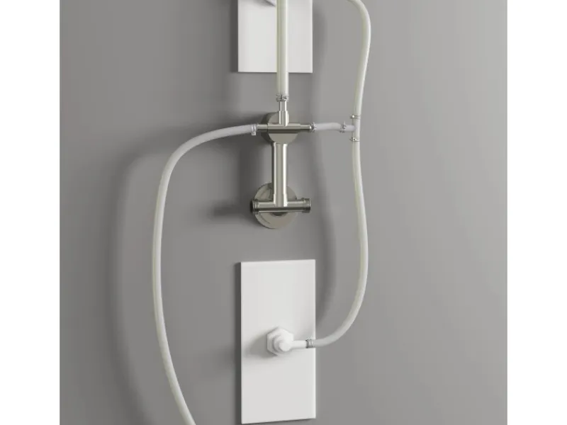 Schulte ExpressPlus Komplettdusche-Schiebetür Bali Mattschwarz 215 cm x 115 cm< Einhebelmischer
