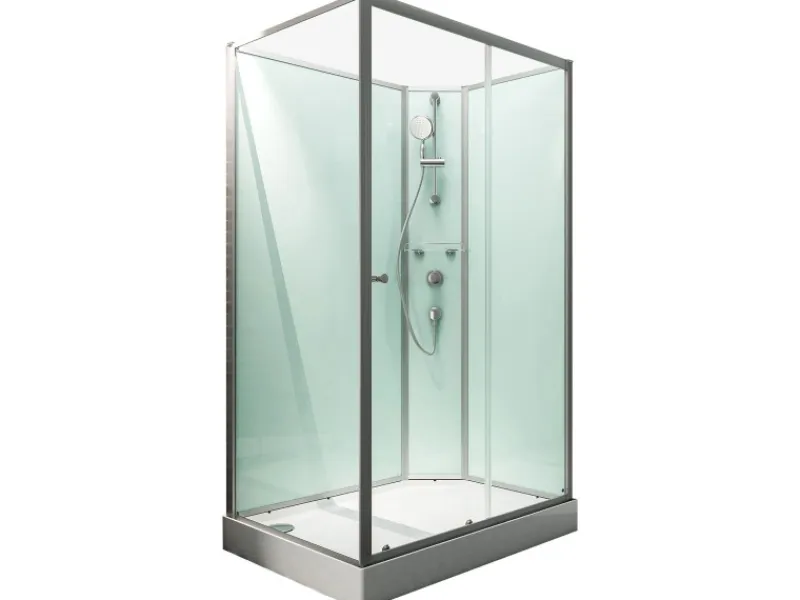 Schulte ExpressPlus Komplettduschkabine Ibiza Funktionsteil rechts 120x90x204cm< Einhebelmischer