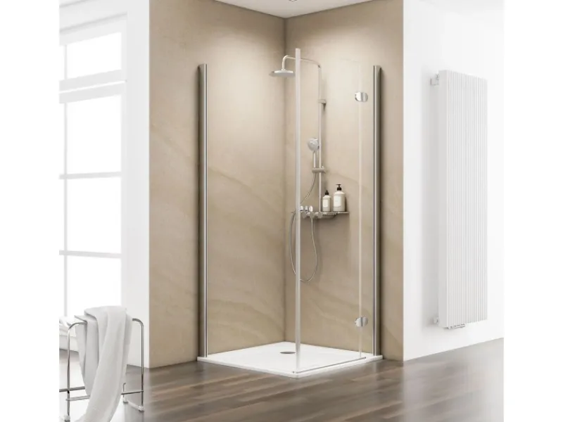 Schulte Einhebelmischer<ExpressPlus Set Drehtür MasterClass mit Duschwanne 200x90cm