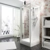 Discount Schulte Komplettduschkabine Juist mit Schiebetür Weiß 210x80x80 cm