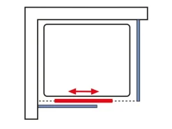 Schulte Einhebelmischer<Komplettduschkabine Ibiza Duschpaneel links 80 x 120 x 204 cm