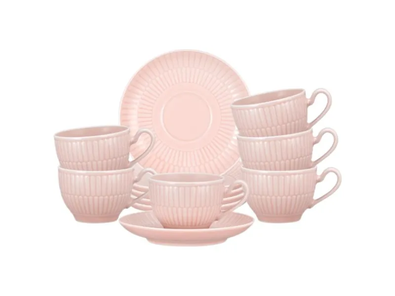 Seltmann Weiden Geschirr<Amina Espressotasse mit Untertasse 100 ml 6er Set Rosé