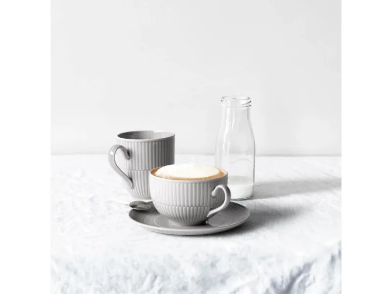 Seltmann Weiden Amina Milchkaffeetasse mit Untertasse 350 ml 6er Set Weiß
