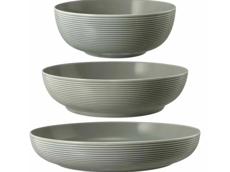 Clearance Seltmann Weiden Beat Coor Glaze Foodbowl Set 3-teilig Perlgrau
