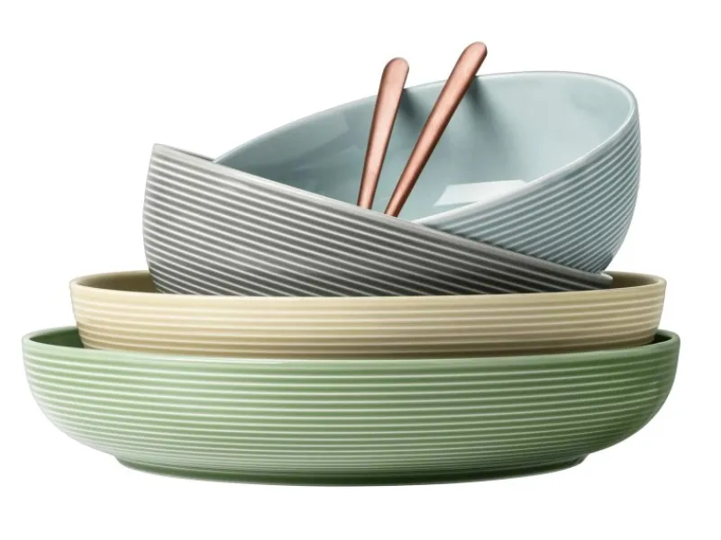 Clearance Seltmann Weiden Beat Coor Glaze Foodbowl Set 3-teilig Perlgrau
