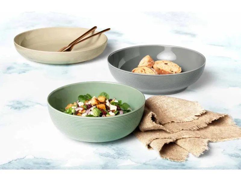 Seltmann Weiden Beat Coor Glaze Foodbowl Set 3-teilig blau< Geschirr