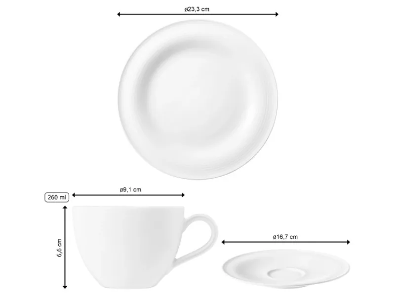 Seltmann Weiden Beat Coor Glaze Kaffeeservice 18-teilig< Geschirr