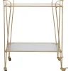 Hot Servierwagen 87,5 cm x 69,5 cm x 35 cm Goldfarben
