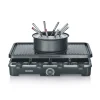 Severin Töpfe<Raclette-Fondue Kombination RG 2347 mit Grillplatte 1.400 W