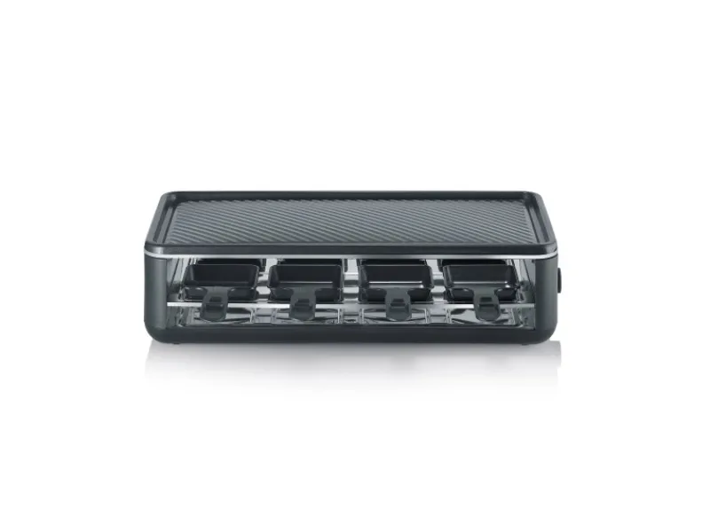 Severin Raclette-Grill RG 2365 Black Line Lite mit Grillplatte 1.300 W< Haushaltsgeräte