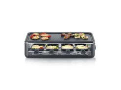 Severin Raclette-Grill RG 2365 Black Line Lite mit Grillplatte 1.300 W< Haushaltsgeräte