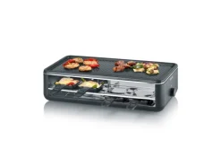 Severin Raclette-Grill RG 2365 Black Line Lite mit Grillplatte 1.300 W< Haushaltsgeräte