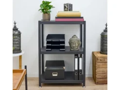 shelfr Küchenregale<Industrial Design Metallregal auf 3 Ebenen 61 x 41 x 90 cm Schwarz