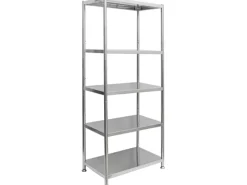 Clearance shelfr Schwerlast Edelstahl Regal mit 5 Ebenen 61 x 36 x 145 cm bis 60kg