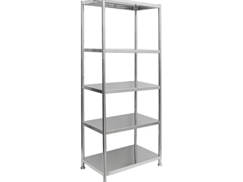 Clearance shelfr Schwerlast Edelstahl Regal mit 5 Ebenen 61 x 36 x 145 cm bis 60kg