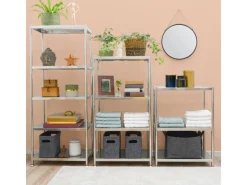 Clearance shelfr Schwerlast Edelstahl Regal mit 5 Ebenen 61 x 36 x 145 cm bis 60kg