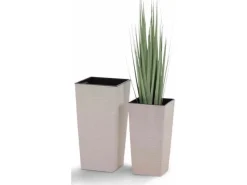 Siena Garden Pflanzgefäß Eco Nizza 30x30x57,0 cm< Töpfe
