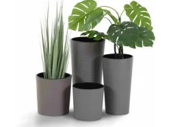 Sale Siena Garden Pflanzgefäß Eco Lens Ø 25x25,5 cm Grau