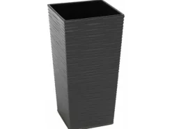 Best Siena Garden Pflanzgefäß Modern Nizza Graphit 25x25x46,5 cm