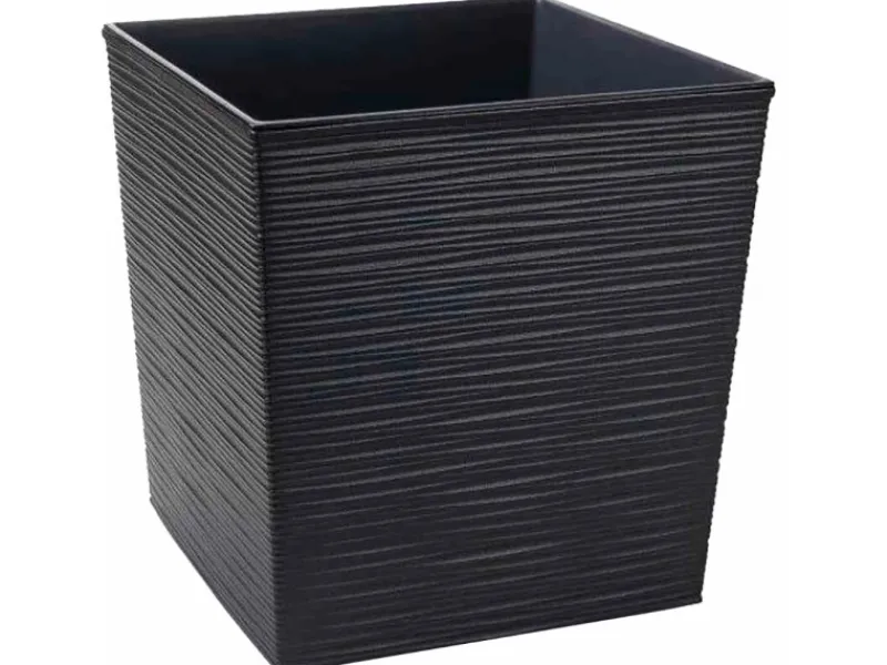 Hot Siena Garden Pflanzgefäß Modern Biron 25x25x26 ,0cm Graphit